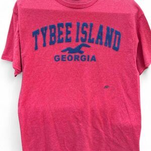 Tybee Island Georgia | Seagull Souvenir Graphic Tee | Vintage | Large
